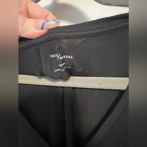 NWT | Daily Ritual | Basic  Black Jersey Tank Dress | Size S - Picture 5 of 8